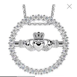 Glencara silver necklace 18” chain. New.